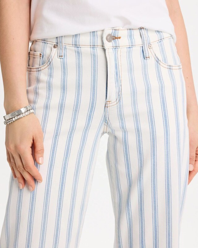 Striped Relaxed Boyfriend Jean - image 4